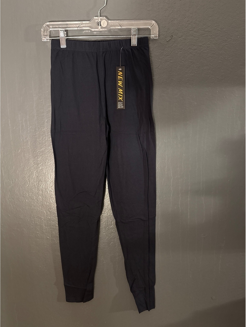 New Mix Black Leggings Size One Size